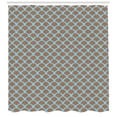 thumbnail image 2 of Ambesonne Fish Shower Curtain, Animal Scales Pattern, 69"Wx70"L, Tan Pale Blue, 2 of 2