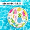 thumbnail image 4 of Inflatable Beach Balls 20” Lively Print Summer Water Toys - 3 Pieces, 4 of 8
