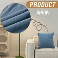 thumbnail image 5 of AUQ 2Pcs Decorative Pillow Covers Velvet Soft Touch Pillow Covers 16X16 Silky Texture Cushion Covers Style2, 5 of 7