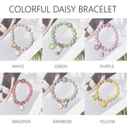 6pcs Charm Bracelets for Girls, Sparkly Beaded Cute Bracelets for Kids