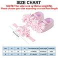 thumbnail image 3 of Huowey Newborn Baby Shoes With Hair Band Fashion Soft Soled Newborn Shoes Versatile Dress Flower Shoes Newborn Shoes Cute Footwear, 9-12 Months, 3 of 4