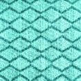 thumbnail image 1 of Ahgly Company Indoor Square Trellis Turquoise Blue Modern Area Rugs, 3' Square, 1 of 4