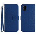 thumbnail image 2 of Feishell Slim Wallet Case for Samsung Galaxy A51 5G,for Men Women,Sunflower Embossed Pattern PU Leather Flip Cover Magnetic Closure Folio Card Slots Kickstand Phone Case with Hand Strap,Darkblue, 2 of 11