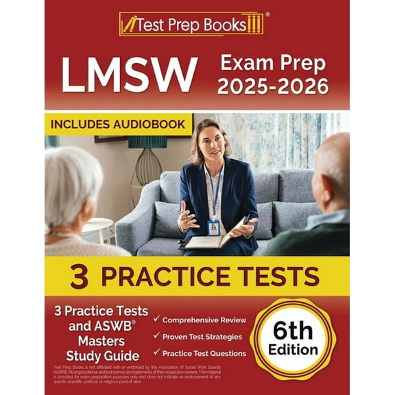 LMSW Exam Prep 2025-2026: 3 Practice Tests and ASWB Masters Study Guide [6th Edition], (Paperback)