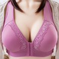 thumbnail image 1 of Women Front Buckle Non-wired Gathered Breathable Brapangjing, 1 of 4