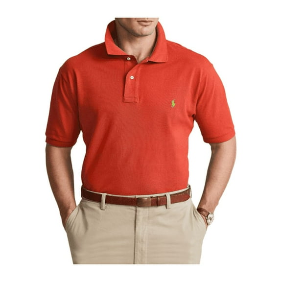 Polo Ralph Lauren Mesh Polo Shirt, Red, 4LT