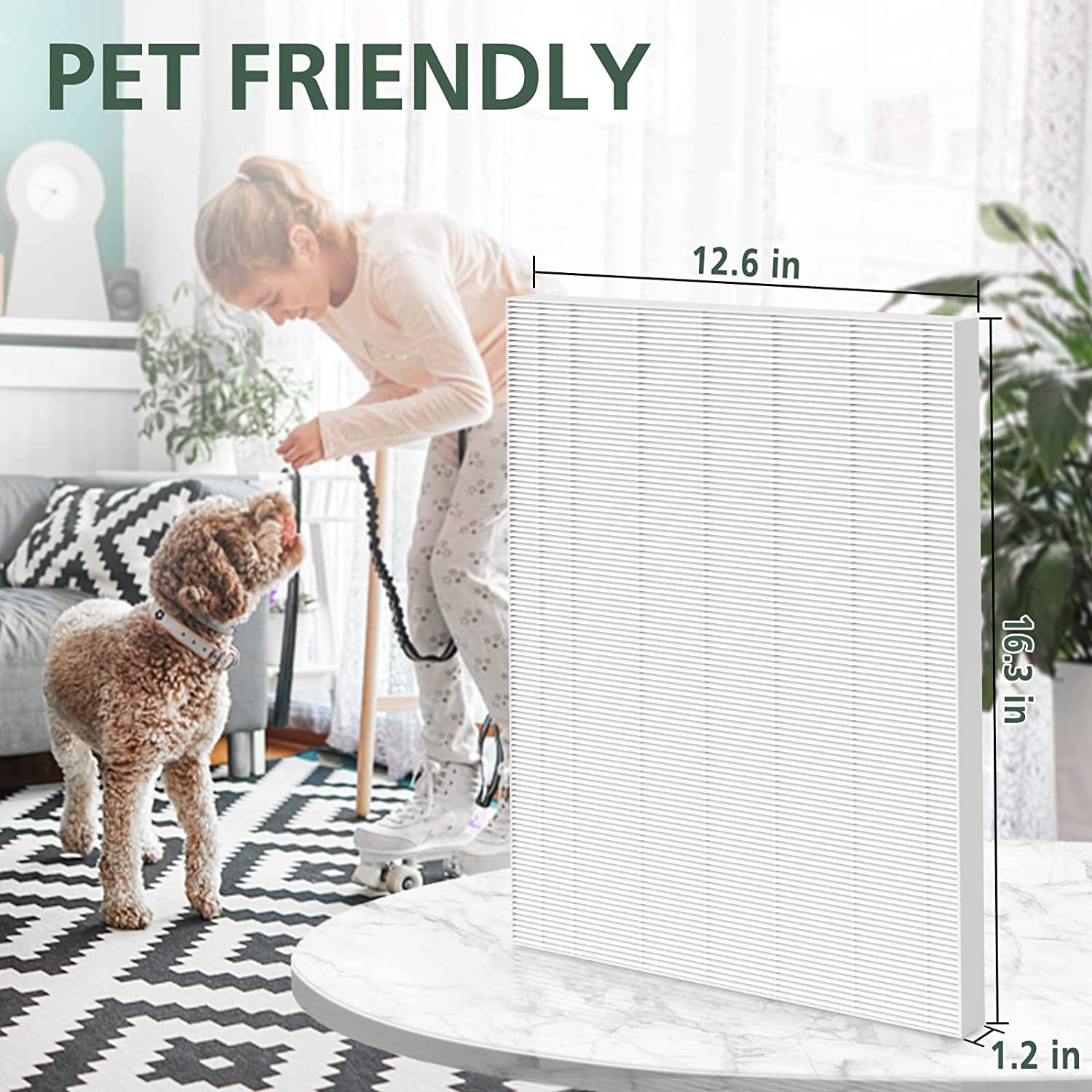 115115 HEPA Pet Allergy Replacement Filter A for Winix Plasmawave Air Purifier C535 5300 5300-2 6300 6300-2 P300 AM90 C909 9800,2 x True HEPA Size 21 Filters + 8 x Carbon Pre-Filters
