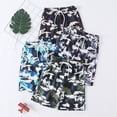 thumbnail image 6 of Fdqin Boys Shorts 4 Pcs Camouflage Athletic Basketball Short Elastic Waist Workout Casual Beach Jogger Short Activewear Camouflage 9-10 Years, 6 of 7