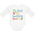 thumbnail image 3 of Inktastic My Aunt in Louisiana Loves Me Boys or Girls Long Sleeve Baby Bodysuit, 3 of 5
