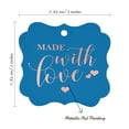 thumbnail image 7 of Inkdotpot Made With Love Wedding Bottle Tag Real Rose Gold Foil Favor Bracket Shape Hang Tags Pack Of 100, 7 of 7