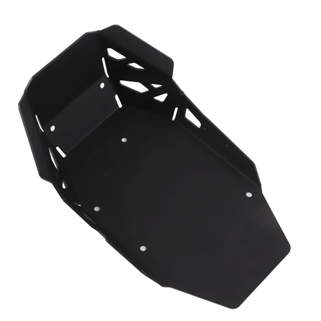 Protection du Châssis du Moteur, Protection de la Plaque de Protection du Moteur Haute Résistance en Acier au Carbone Résistant à l'Usure pour Moto Noir