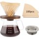 thumbnail image 1 of Cafetera pour over 20 oz vidrio borosilicato cafetera pour over 600 ml cafetera pour over para casa café restaurante camping, 1 of 7