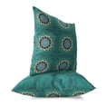 thumbnail image 2 of Twilight Blossom Indoor/Outdoor Pillow with Removable Cover in Green 16x16, 2 of 7