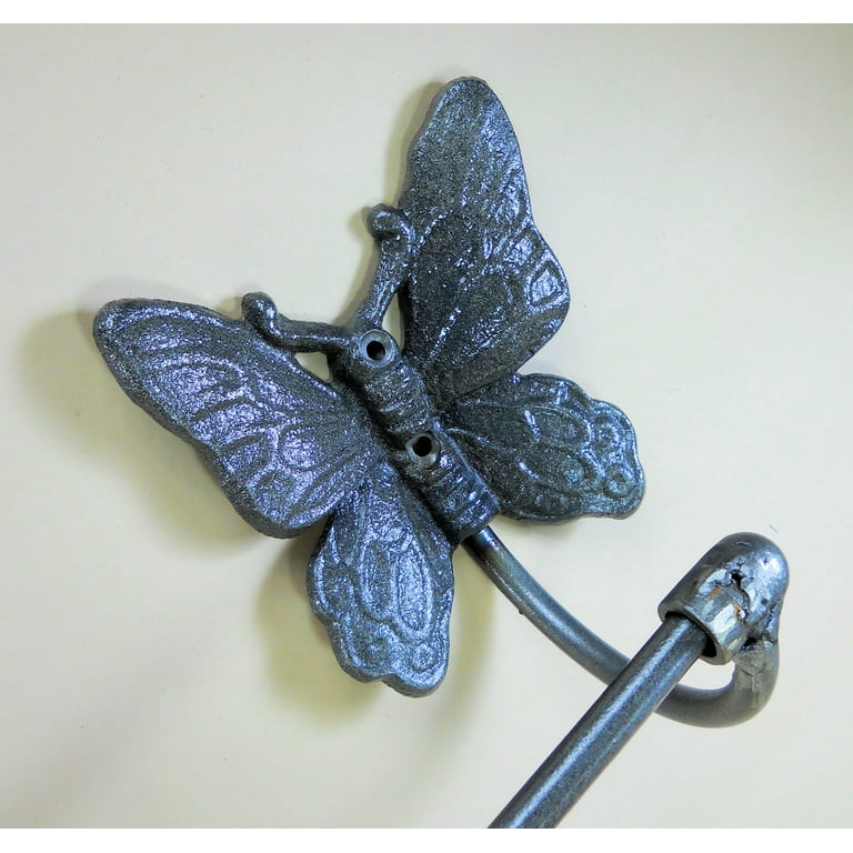 Outlets Butterfly Bath Accessory Set in Cast Iron, Old Rustic Brown Finish w/ matching hardware