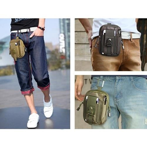 Heavy Duty Canvas Sports Activity Waist Pack Pocket Belt for Heavy Duty Canvas Sports Activity Waist Pack Pocket Belt for