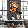 thumbnail image 2 of Cuadros Decorativos Pintura de diamantes Calabaza de Halloween Taladro redondo completo Imagen del kit de diamantes de imitación Ehuebsd Nuevos Originales, 2 of 9