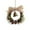 B, variant on SLYNSHome Christmas Mini Wreath Ornaments with Bells,Hanging Small Bow Wreath for Kitchen Cabinet Porch Wall Window Decor