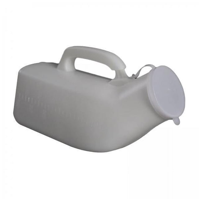 Botella de orina para orinal masculino,Orinal masculino,botella de orina,portátil,ligero,Orinal para hombres con asa para tapa,para acampar,viajar,personas mayores,Orinal de viaje para 2 piezas