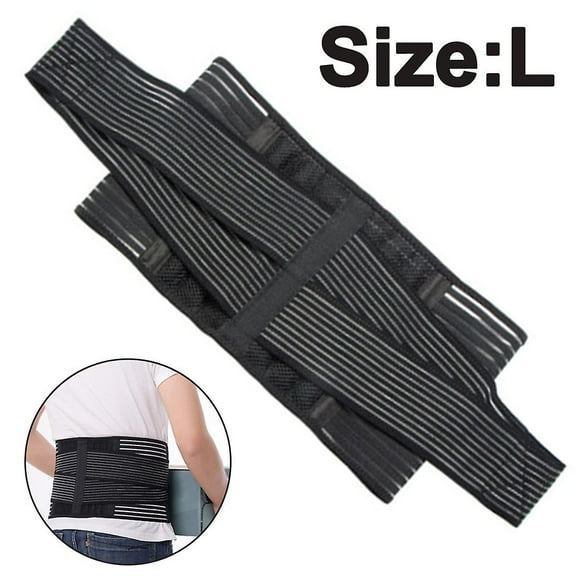 Lower Back Brace Lumbar Support Wrap For Recovery, Workout, Herniated Disc Pain Relief Waist Trimmer Weight Loss Belt Exercise Adjustable Breathab