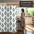 thumbnail image 5 of Oriental Furniture 6 ft. Tall Black and White Damask Room Divider - 3 Panel, 5 of 5