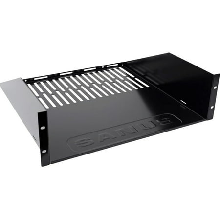 UPC: 0793795524096 | Sanus CASH23-B1 3U Vented Shelf for Audio Video Component Series Racks – (Black)
