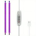thumbnail image 4 of 1pc LED Grow Light For Indoor Plants, 20W Grow Light Strips With Auto On / Off Timer, 48 LEDs /4 Dimmable Levels, Plant Light Bars For Succulents, Seedlings, Indoor Greenhouse, Plant Shelf, 4 of 4