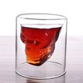 thumbnail image 5 of Creative Skull Transparent Beer Red Wine Whiskey Coffee Milk Tea Glass Skeleton Water Cup Mug 75ml, 5 of 5
