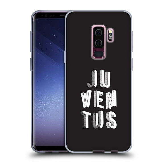 Head Case Designs Officially Licensed Juventus Football Club Art Logo Typography Soft Gel Case Compatible With Samsung Samsung Galaxy S9+ / S9 Plus