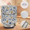 thumbnail image 2 of Yellow Blue Floral Pressure Cooker Cover Vintage Leaf Dust Cover for Kitchen Appliances with Top Handle & Storage Pockets, Fits 8 Quart Instant Pot, Air Fryer, Crock Pot, 2 of 9