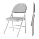 thumbnail image 1 of Juego de 2 Sillones Plegables con Cojín – Estructura Metálica Sólida, Patas Antideslizantes, Asiento Acolchado de PU, Perfectas para Interior, Exterior, Balcón y Reuniones Familiares, 1 of 12