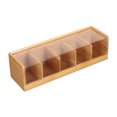 thumbnail image 1 of LIFKOME Tea Box With Lid Small Bamboo Dustproof Decorative Design For Home Kitchen 1Pcs, 1 of 8