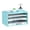 Blue, variant on INTIGE 3 Tier Wood Desktop Organizer, Paper File Organizer for Desk, Paper Letter Literature Mail Sorter