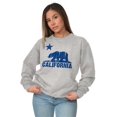 thumbnail image 4 of California Bear Distressed CA Flag Sweatshirt for Men or Women Brisco Brands X, 4 of 6