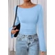 thumbnail image 4 of Camiseta PRETTYGARDEN Otoño 2025 Crop Top de Manga Campana Azul Cielo XL, 4 of 8