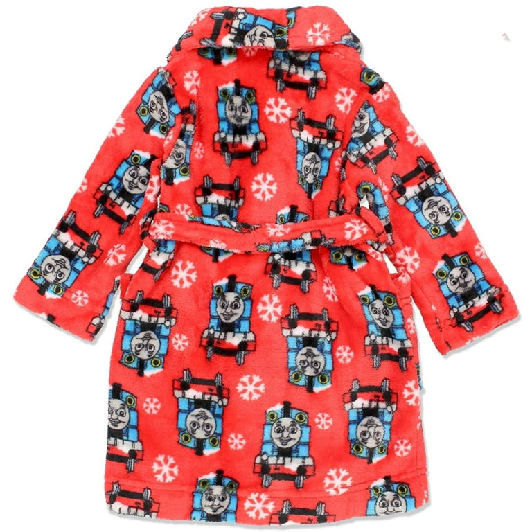 Thomas The Train and Friends Toddler Boys Fleece Bathrobe Robe 3T Red