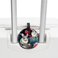 thumbnail image 3 of Tmall 2pcs PU Leather Round Bag Tags Suitcase Handbag Tags with Privacy Cover and Name ID Tag for Travel Luggage, Handbags, Backpacks, School Bags, 3 of 6