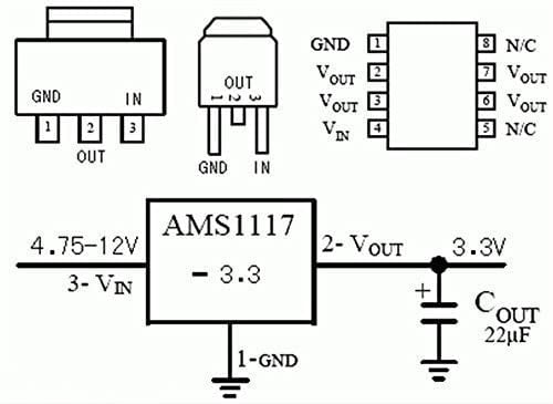 Buck Converter, 5PCS AMS1117-3.3V Voltage Regulator DC to DC Step-Down  Power Supply Module 3 Pins 4.75V-12V to 3.3V Voltage Linear Regulator  Stabilizer Step Down Buck Module 800mA | Walmart Canada