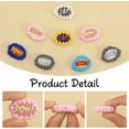 thumbnail image 5 of 18Pcs 9Styles Boom Cloud Silicone Beads Pen Beads Silicone Loose Spacer Beads for DIY Necklace Bracelet Earrings Keychain Crafts Jewelry Making, 5 of 8