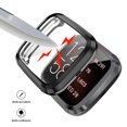 thumbnail image 1 of Kuymtek Parachoques de pantalla de reloj inteligente de TPU para Fitbit Versa 2/2SE (negro), 1 of 6
