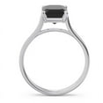 thumbnail image 4 of Diamond-Capitals 2.50 Carat Emerald Cut Black Onyx Gemstone Lovely Engagement Ring for Women Solid 18K White Gold Size 7.5, 4 of 8