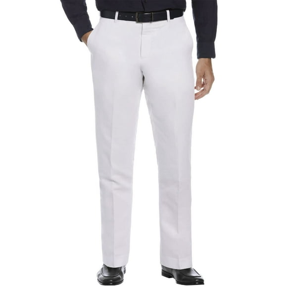Pantalones de Vestir Perry Ellis Portfolio Essentials Mezcla de Lino