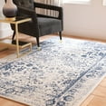 thumbnail image 4 of SAFAVIEH Adirondack Wyatt Traditional Distressed Area Rug, Ivory/Navy, 2'6" x 4' - Transitional Modern Design, Ivory & Navy, Ideal for Living Room, Bedroom, Dining Space, Entryway, Bathroom, Bedside, 4 of 15