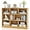 Burlywood, variant on SSyao 8-Cube Bookcase, 3-Tier Wooden Open Storage Bookshelf Organizer,Modern Display Cabinet with 8 Compartments for Living Room,Bedroom,Study,or Reading Nook,48 x 12.5 x 36.5 Inches,French Oak Grey