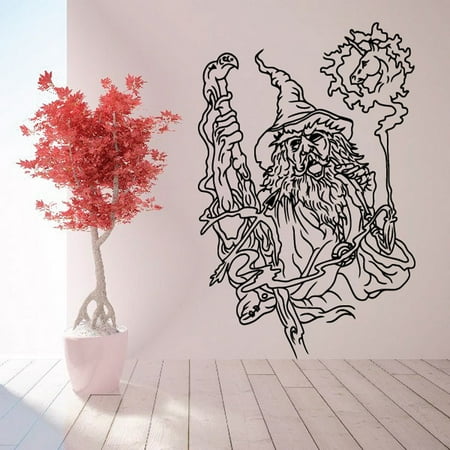 Detailed Wizard Summoning Unicorn Decal - 36 Inches