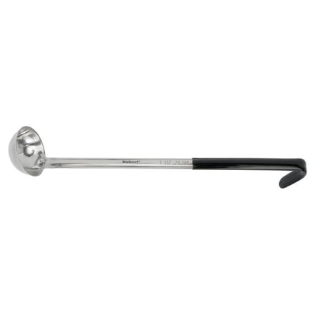 HUBERT® 1 oz Ladle Stainless with Black Handle - 12"L