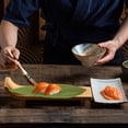 thumbnail image 2 of 100 hojas decorativas para sushi, sashimi, hierba decorativa, tapete de comida japonesa, decoración de sushi, hierba, 2 of 8