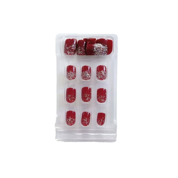 GASTROPOD Stick on Nails for Women Vibrant Red Color Nail Files Easy to Apply Professional Nail Decor Nail Files and Buffers