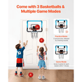 thumbnail image 5 of VEVOR Kids Basketball Hoop, Mini Basketball Goal with Electronic Scoreboard, Over The Door Basketball Hoop with Scoring & Music Accompaniment Functions, LED Light, Indoor Basketball Hoop for Kids 3+, 5 of 6