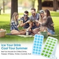 thumbnail image 4 of Ice Cube Trays 4 Pack, Easy-se Silic And Flexible 21 Ice Cubes, 4 of 4