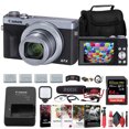 thumbnail image 1 of Canon PowerShot G7 X Mark III Digital Camera (Silver) (3638C001) + Pro Mic + 64GB Memory Card + 3 x NB13L Battery + Charger + Card Reader + LED Light + Corel Photo Software + HDMI Cable + More, 1 of 8